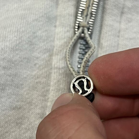 Lululemon LW3DUSS Scuba Oversized Crop Half-Zip Hoodie in Grey | XL-XXL - Picture 6 of 9